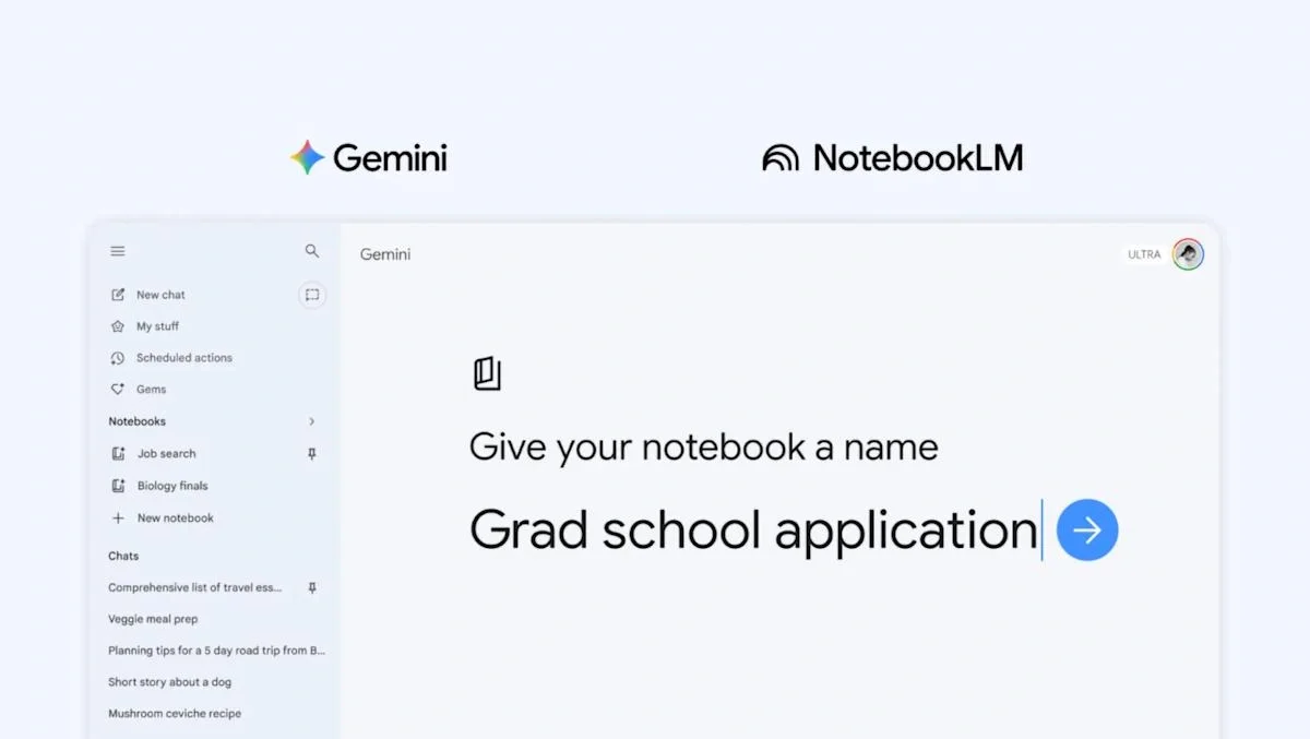 "Google" süni intellekt əsaslı "NotebookLM" alətini "Gemini" tətbiqinə tam inteqrasiya etdi