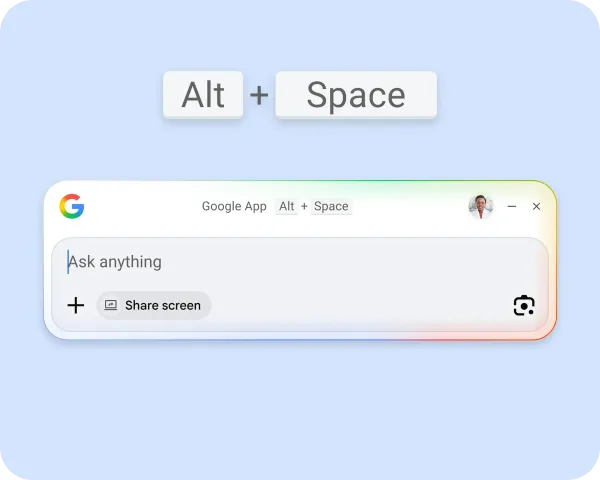 "Google" Windows üçün "Spotlight" bənzəri yeni masaüstü axtarış tətbiqini istifadəyə verdi