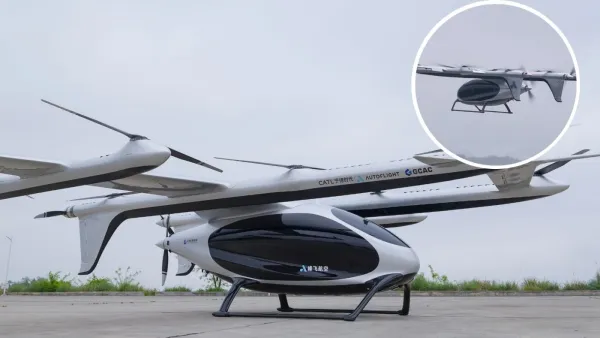 "AutoFlight" şirkəti Çində pilotsuz eVTOL aparatı ilə dağlarda uğurlu yük daşıma sınağı keçirib