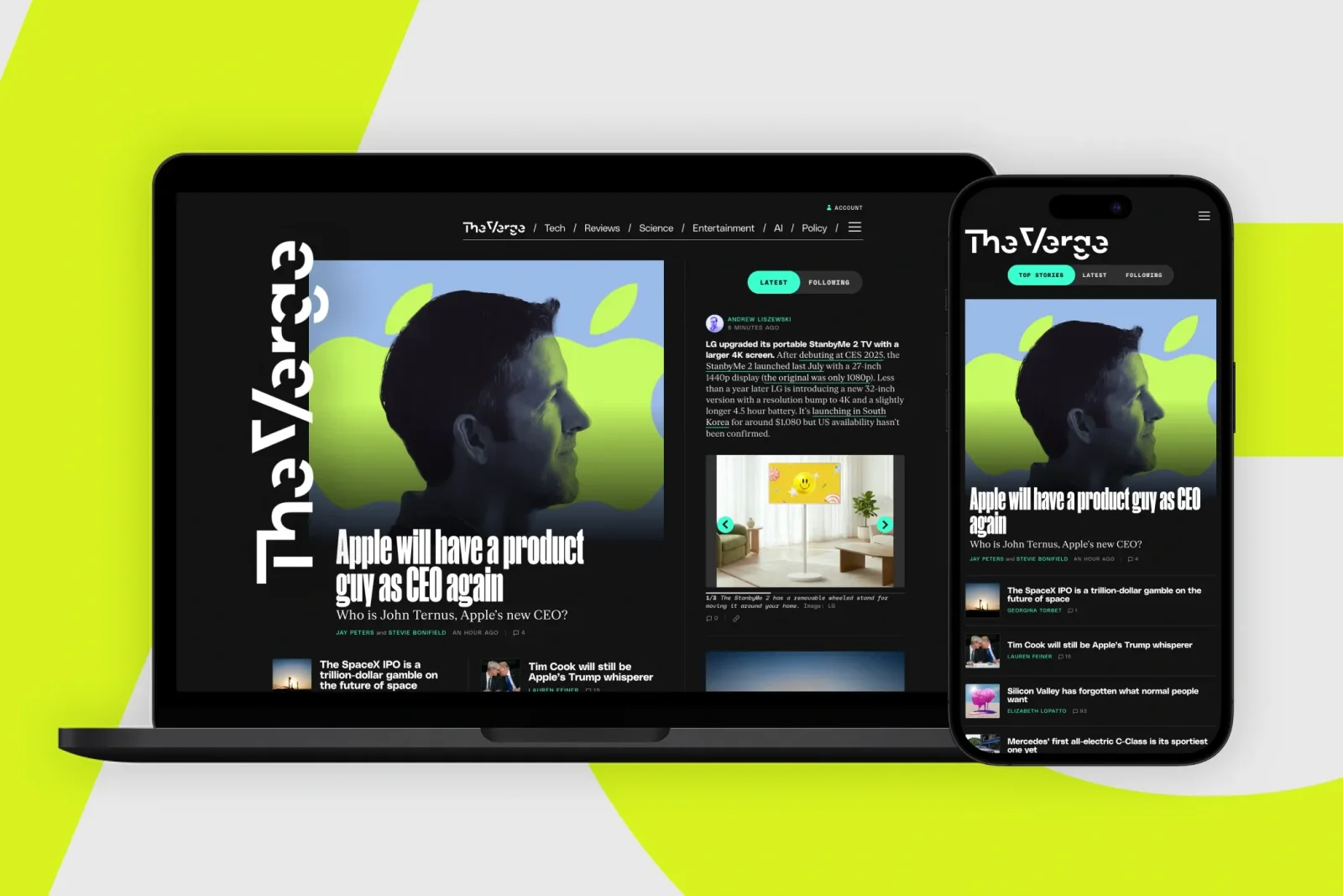 "The Verge" texnologiya portalı yeni ana səhifə dizaynını və gələcək planlarını açıqladı