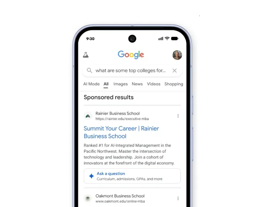 "Google" süni intellektlə işləyən axtarış sisteminə yeni reklam formatları inteqrasiya edir