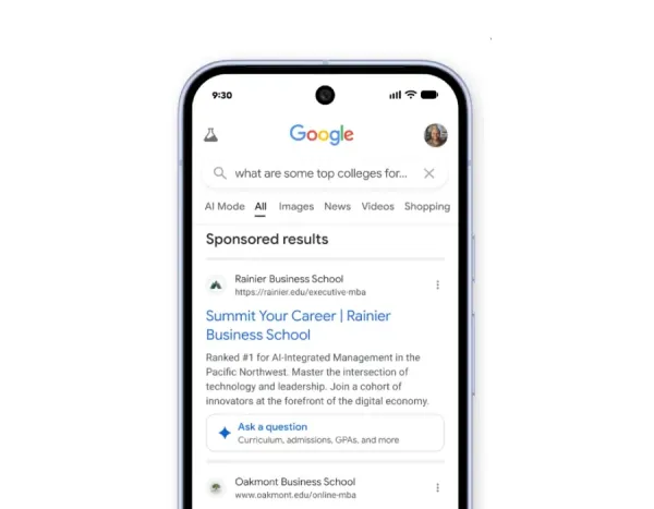 "Google" süni intellektlə işləyən axtarış sisteminə yeni reklam formatları inteqrasiya edir