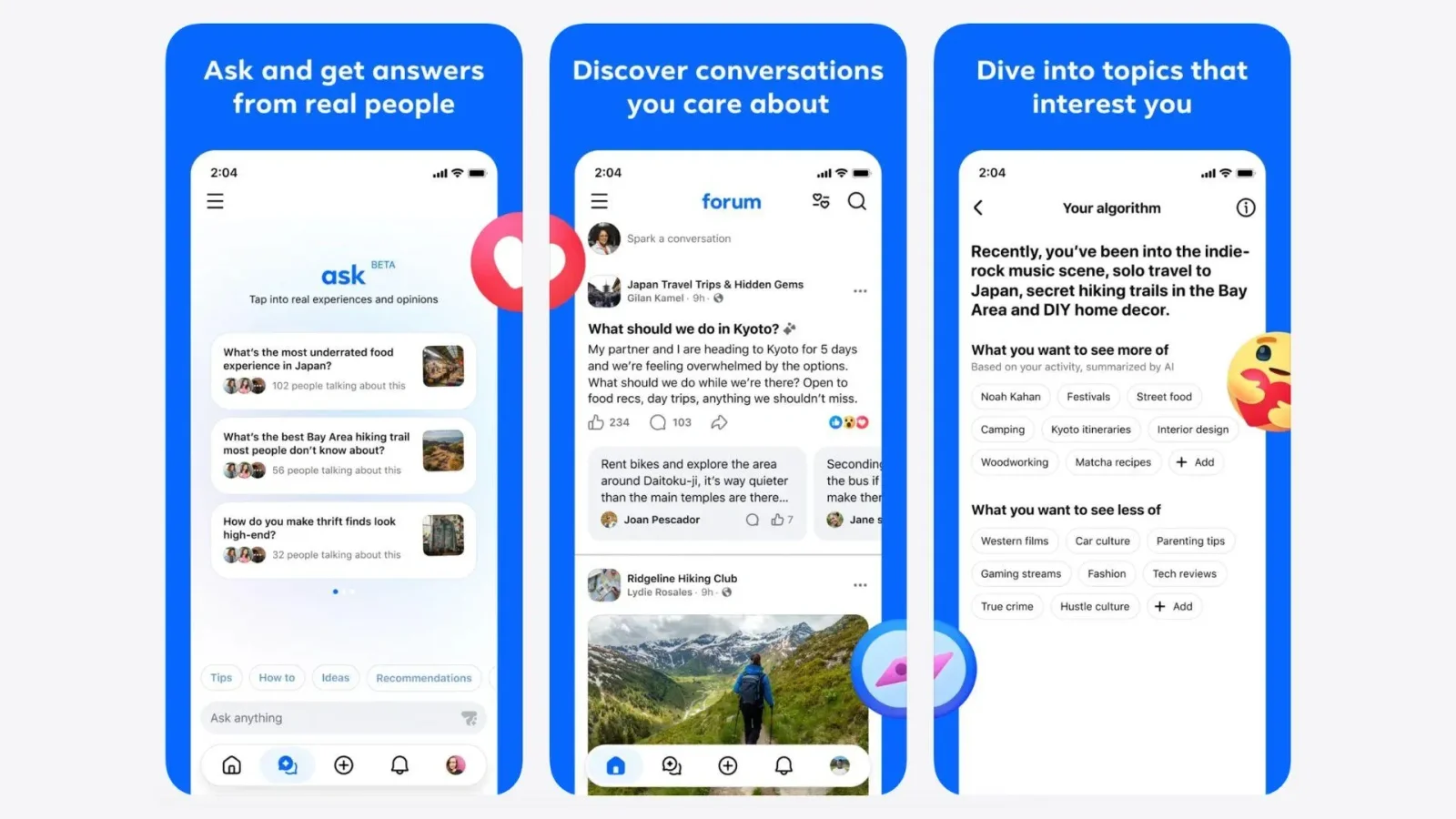 Meta Facebook qrupları üçün yeni "Forum" tətbiqini istifadəyə verib