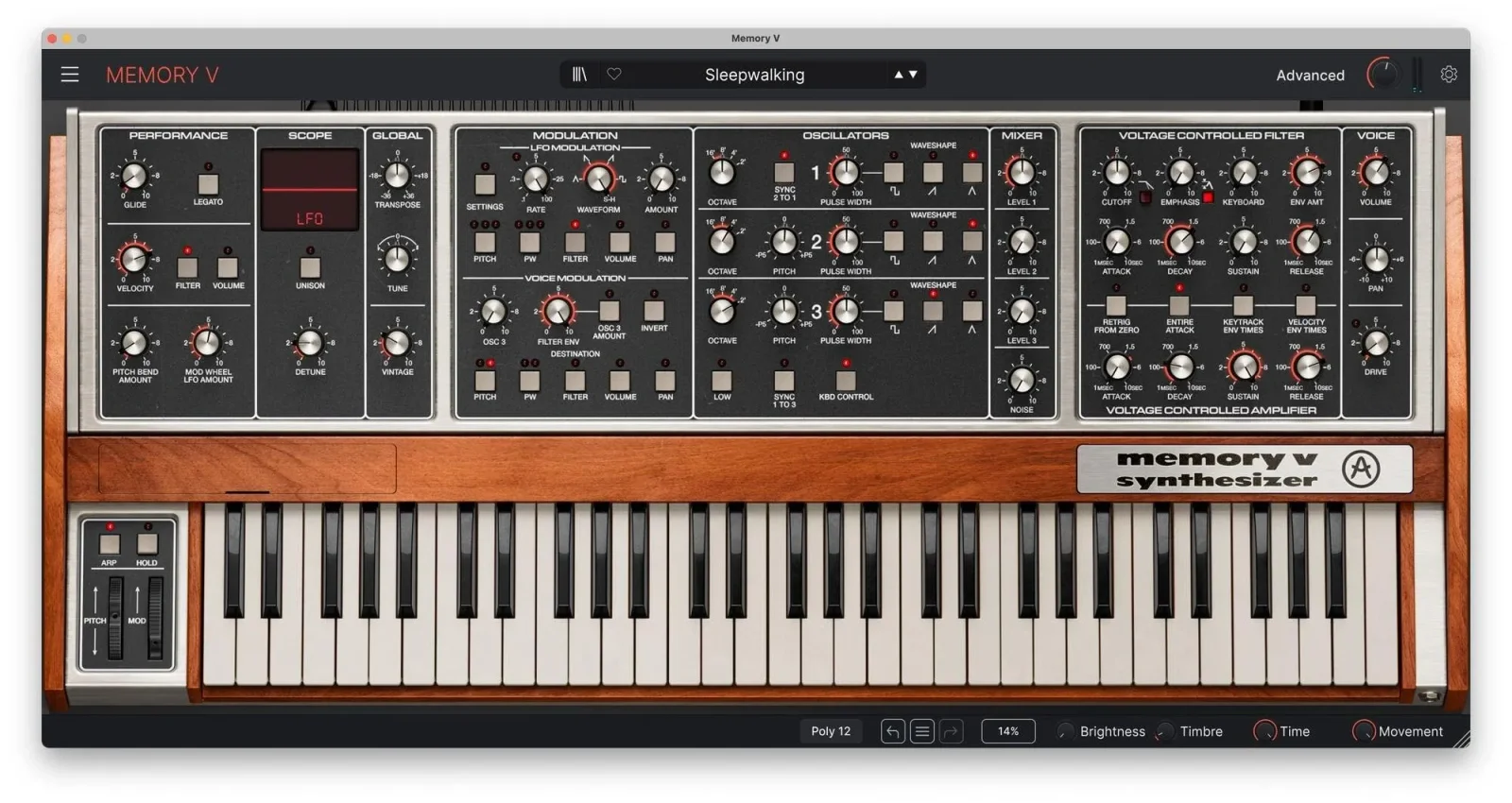 Arturia Memory V: Əfsanəvi Memorymoog sintezatorunun rəqəmsal versiyası