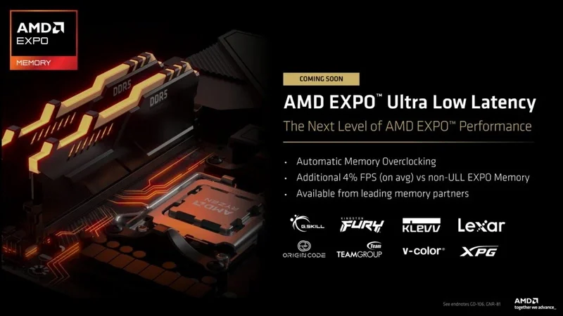 AMD DDR5 yaddaşlar üçün EXPO ULL texnologiyasını təqdim edib