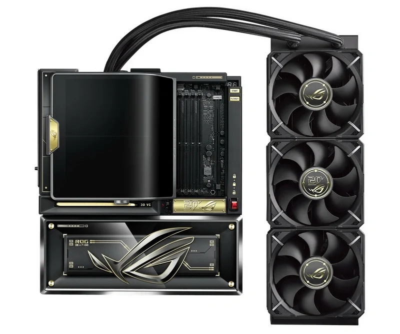 Asus ROG Crosshair X870E Edition 20 ana lövhəsini təqdim etdi: OLED ekran və inteqrasiya olunmuş maye soyutma