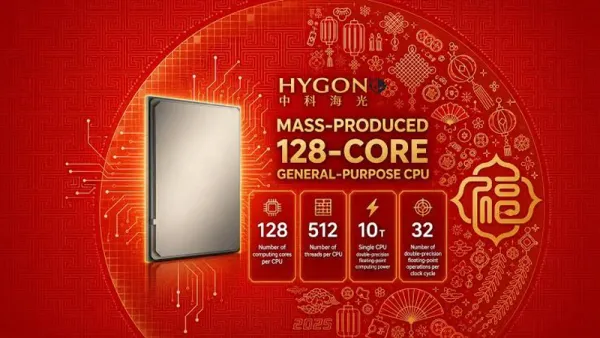 Hygon şirkəti 128 nüvəli və 512 axınlı yeni "C86-5G" prosessorlarını istehsal edir