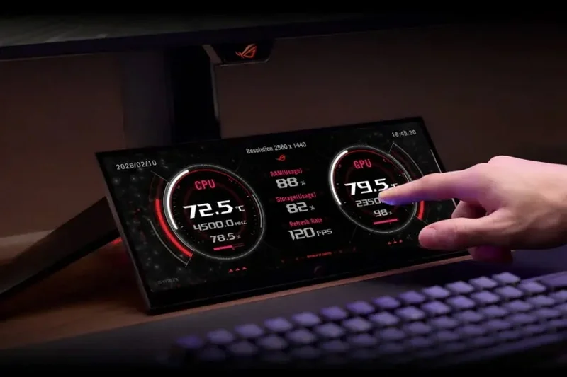 Asus şirkəti yeni 12,3 düymlük "ROG Strix XG129C" köməkçi monitorunu satışa çıxarıb