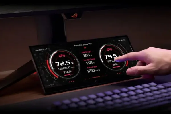 Asus şirkəti yeni 12,3 düymlük "ROG Strix XG129C" köməkçi monitorunu satışa çıxarıb