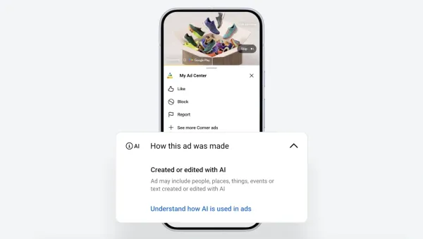 Google reklamların süni intellekt vasitəsilə yaradıldığını bildirməyə başlayır
