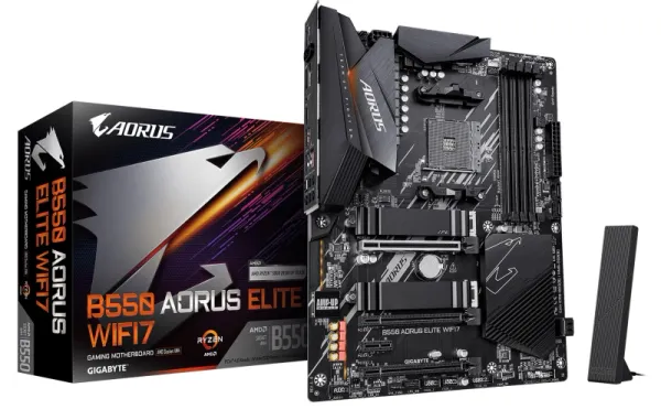 Gigabyte AM4 platforması üçün Wi-Fi 7 dəstəkli B550 Aorus Elite WiFi7 modelini buraxdı