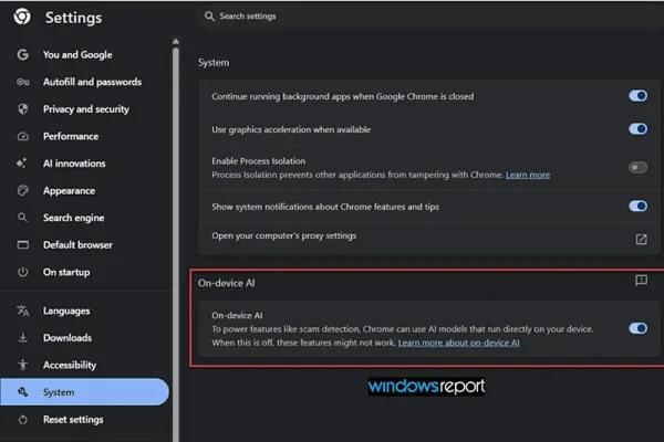 Google Chrome brauzerində yerli süni intellekt modelləri 20 GB-a qədər yer tutacaq