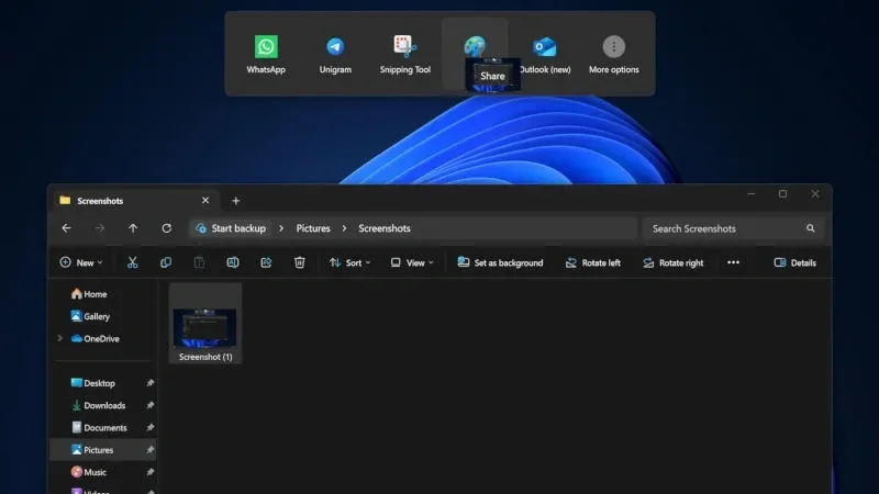 Microsoft Windows 11-də istifadəçi tərəfindən bəyənilməyən "Drag Tray" panelini silir