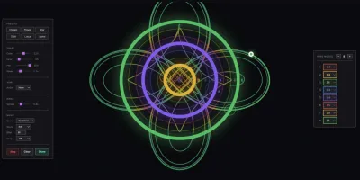 Musical Spirograph: Brauzerinizdə həndəsi naxışlar və musiqi yaradın
