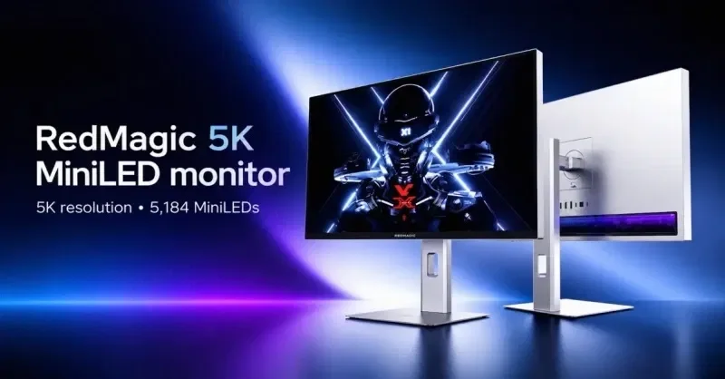 Redmagic 5K təsvir ölçülü və 180 Hz yenilənmə tezliyinə malik yeni oyun monitorunu tanıtdı