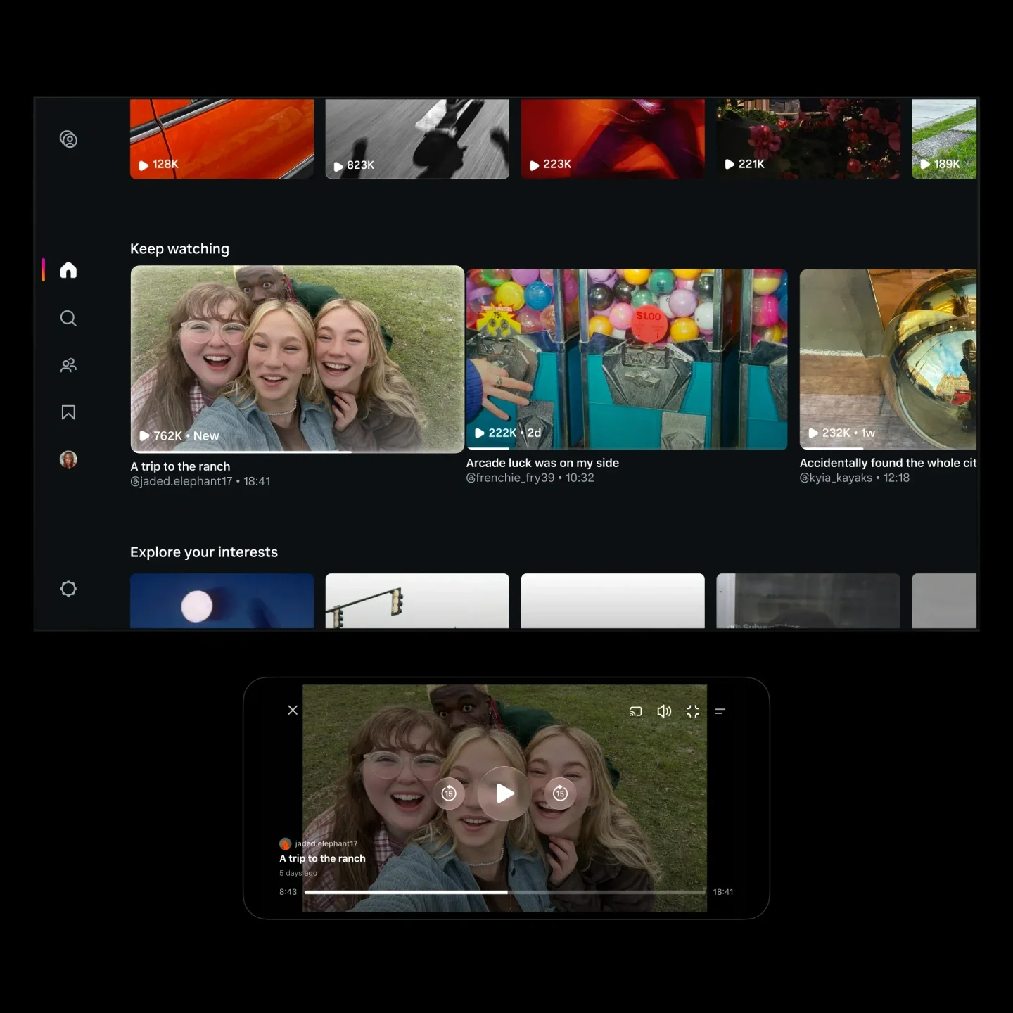 Instagram "Features" ilə uzunmüddətli və genişformatlı videolara fokuslanır